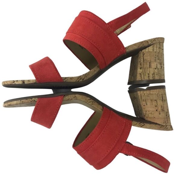 Naturalizer Kaylee Orange Sandals Size 8.5M - Picture 7 of 9